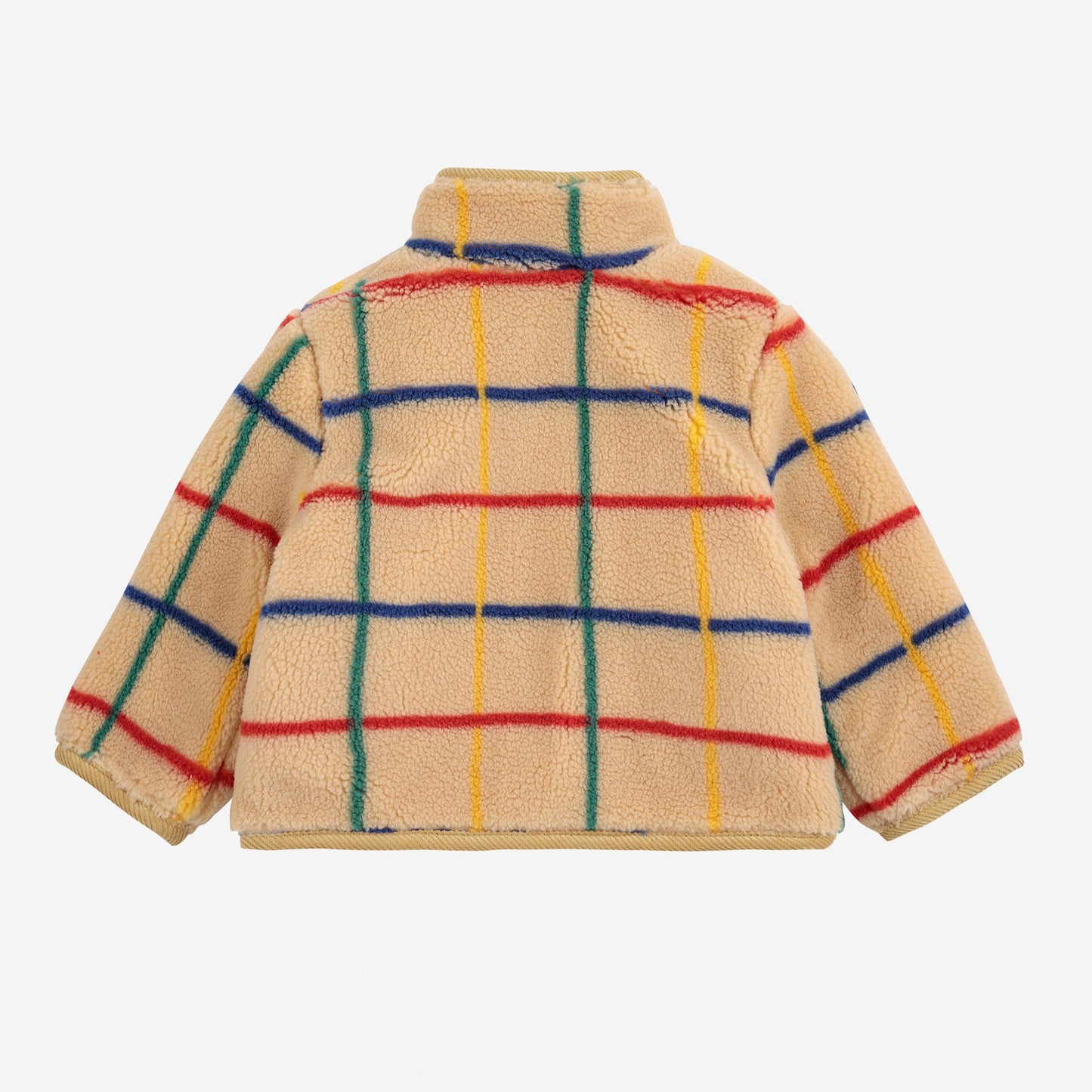 Stripe Color Sheepskin Jacket, Off White
