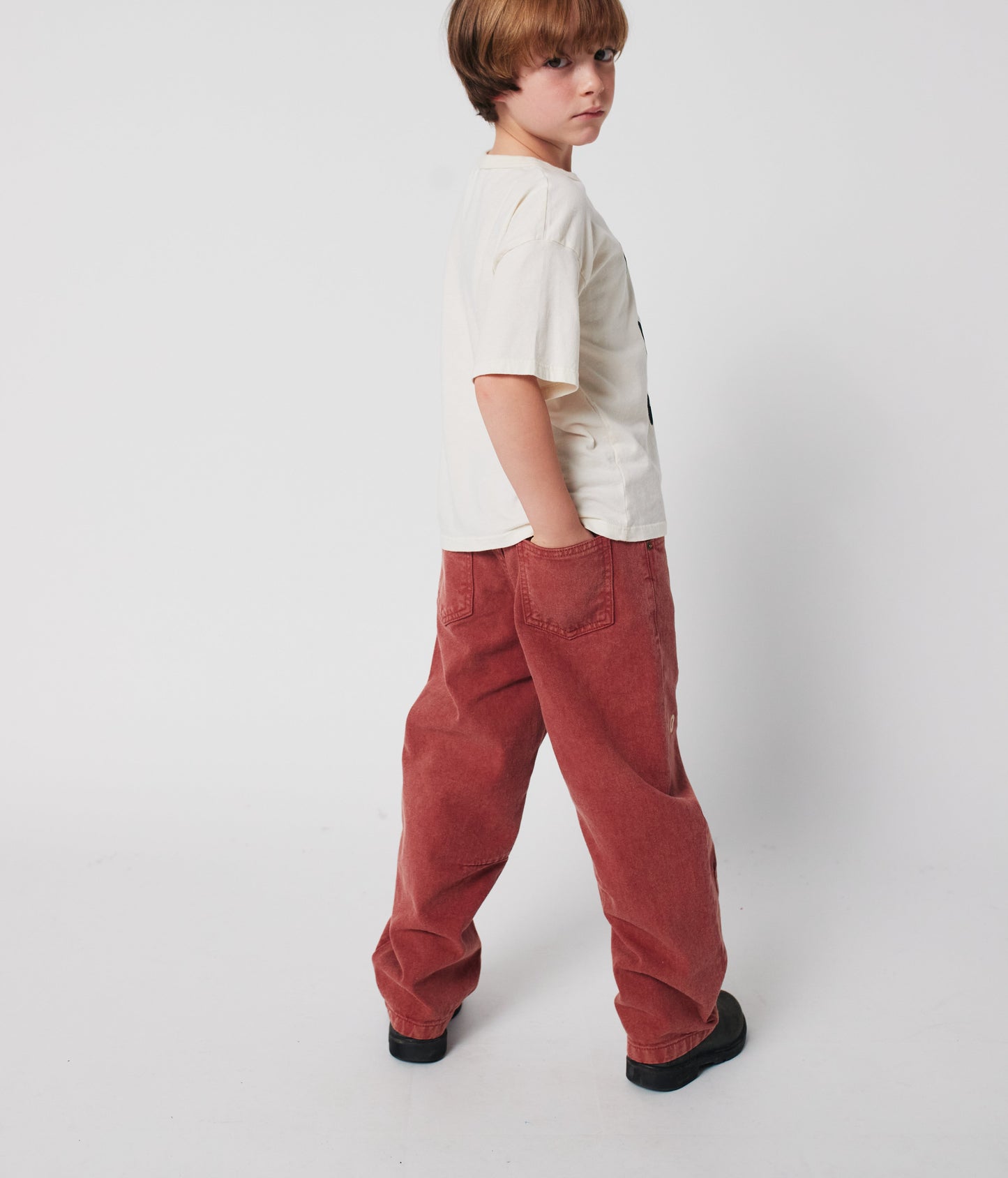 Bobo Choses Denim Pants, Brown