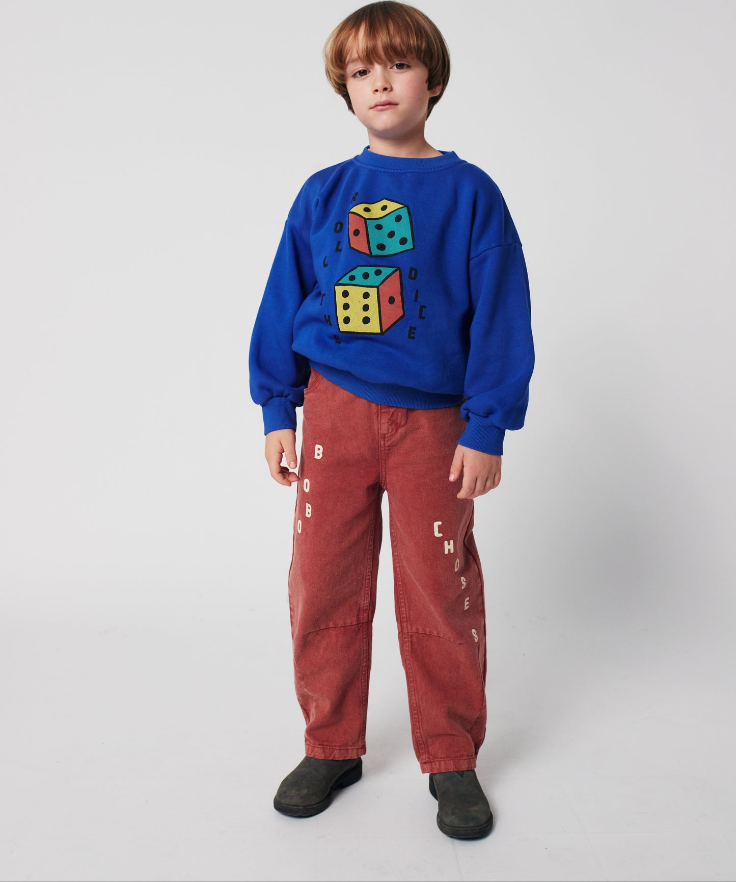 Bobo Choses Denim Pants, Brown