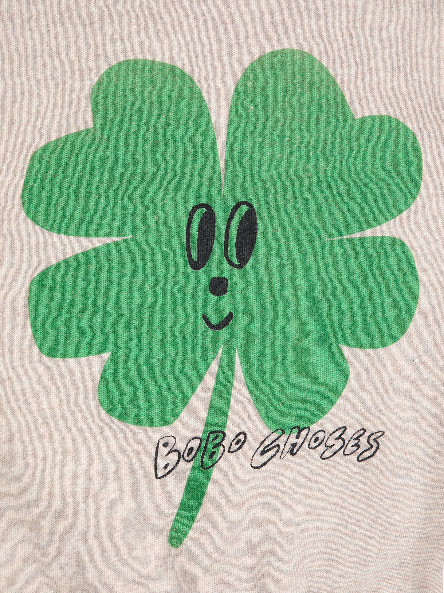 Lucky Clover Ranglan Sweatshirt, Heather Grey