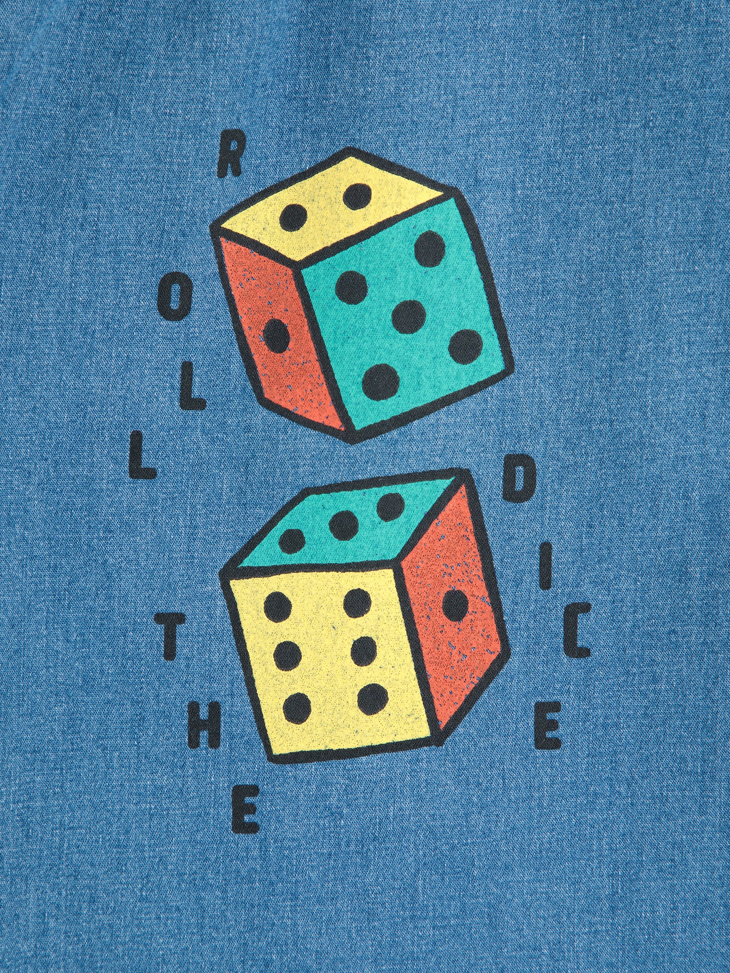 Roll The Dice Light Denim Pants, Navy Blue
