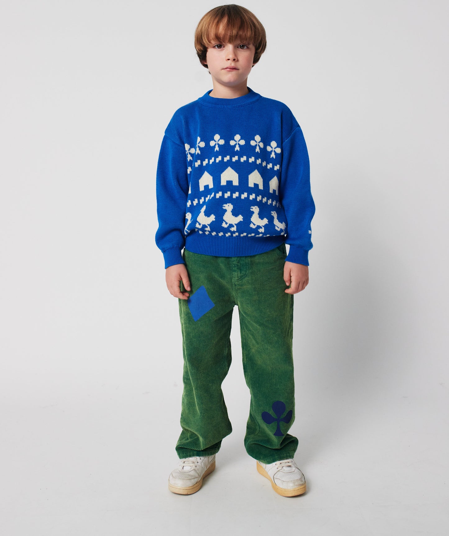 Bobo Joker Corduroy Straight Pants, Green