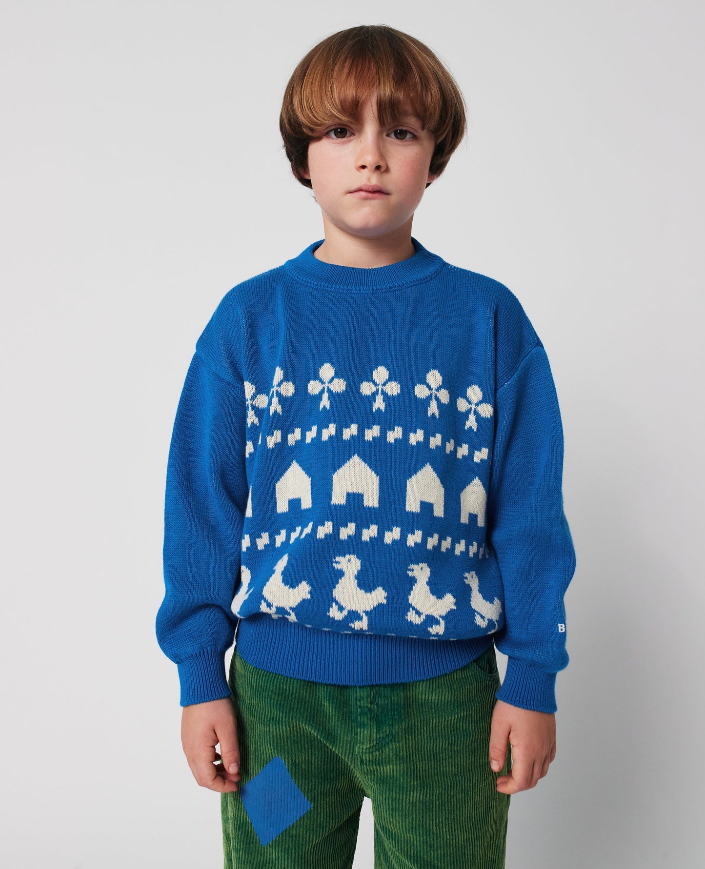 Farm Jacquard Jumper, Blue
