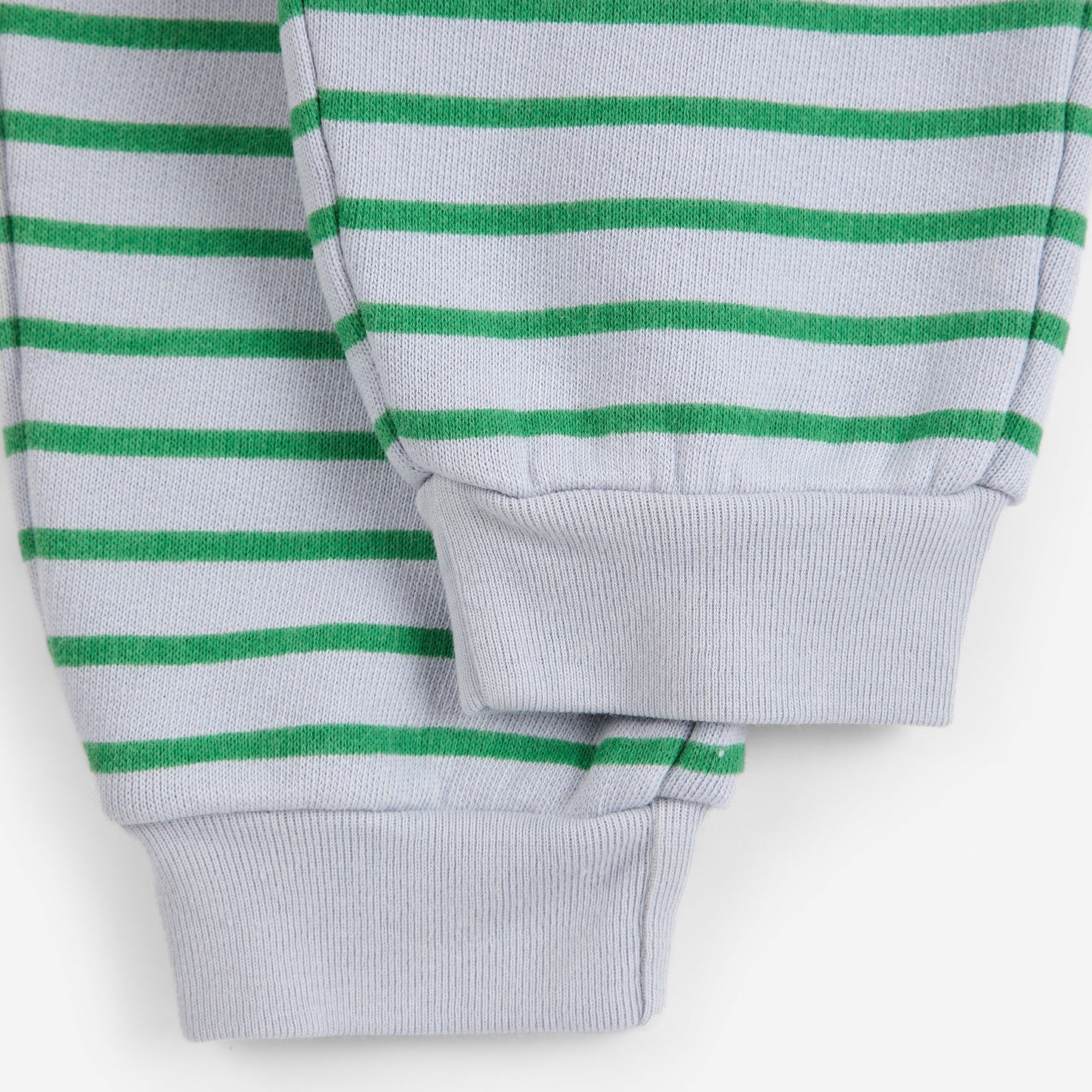 Bobo Choses Stripes Jogging Pants, Green Stripes