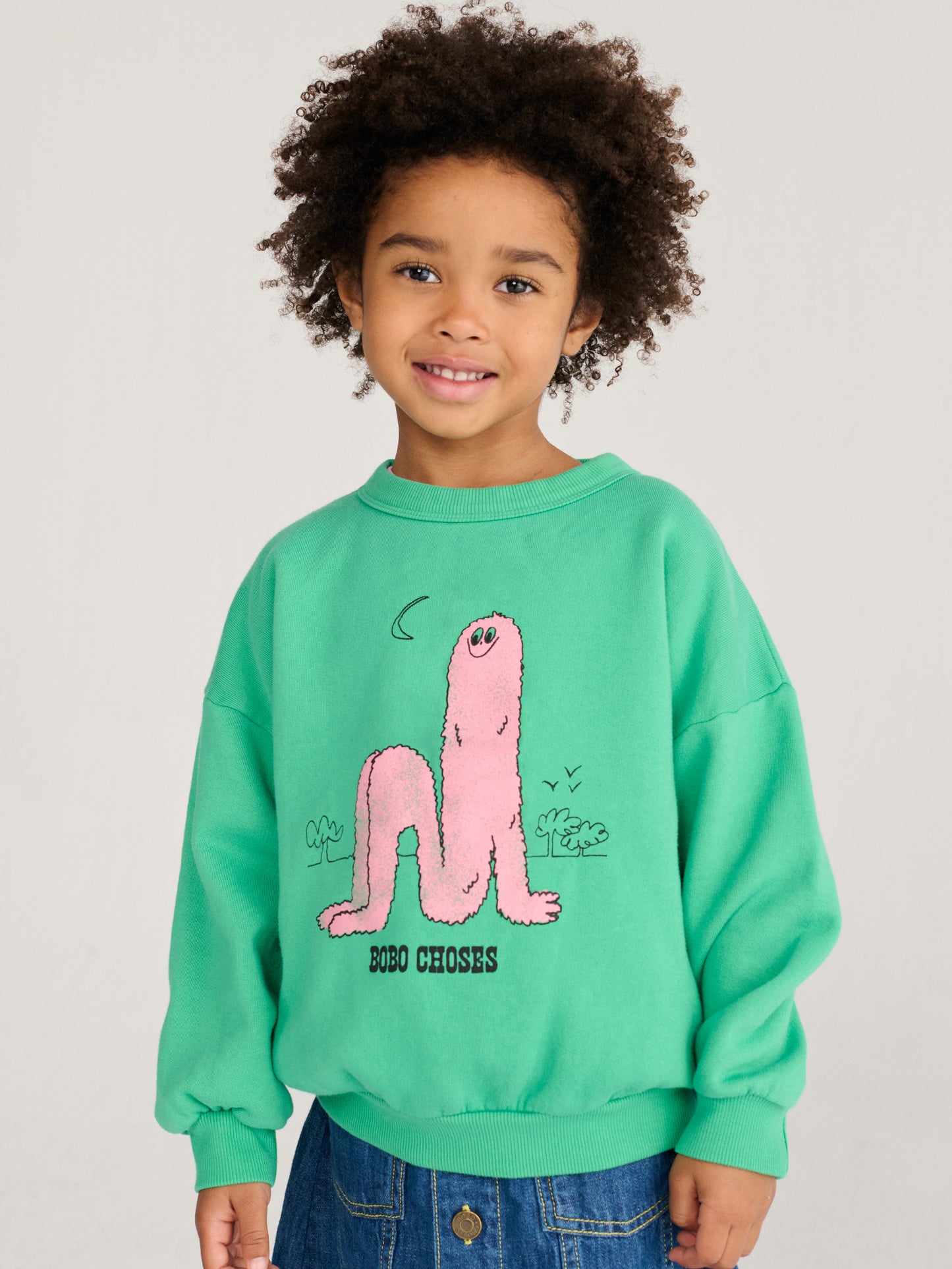 Long Puff Sweatshirts, Green