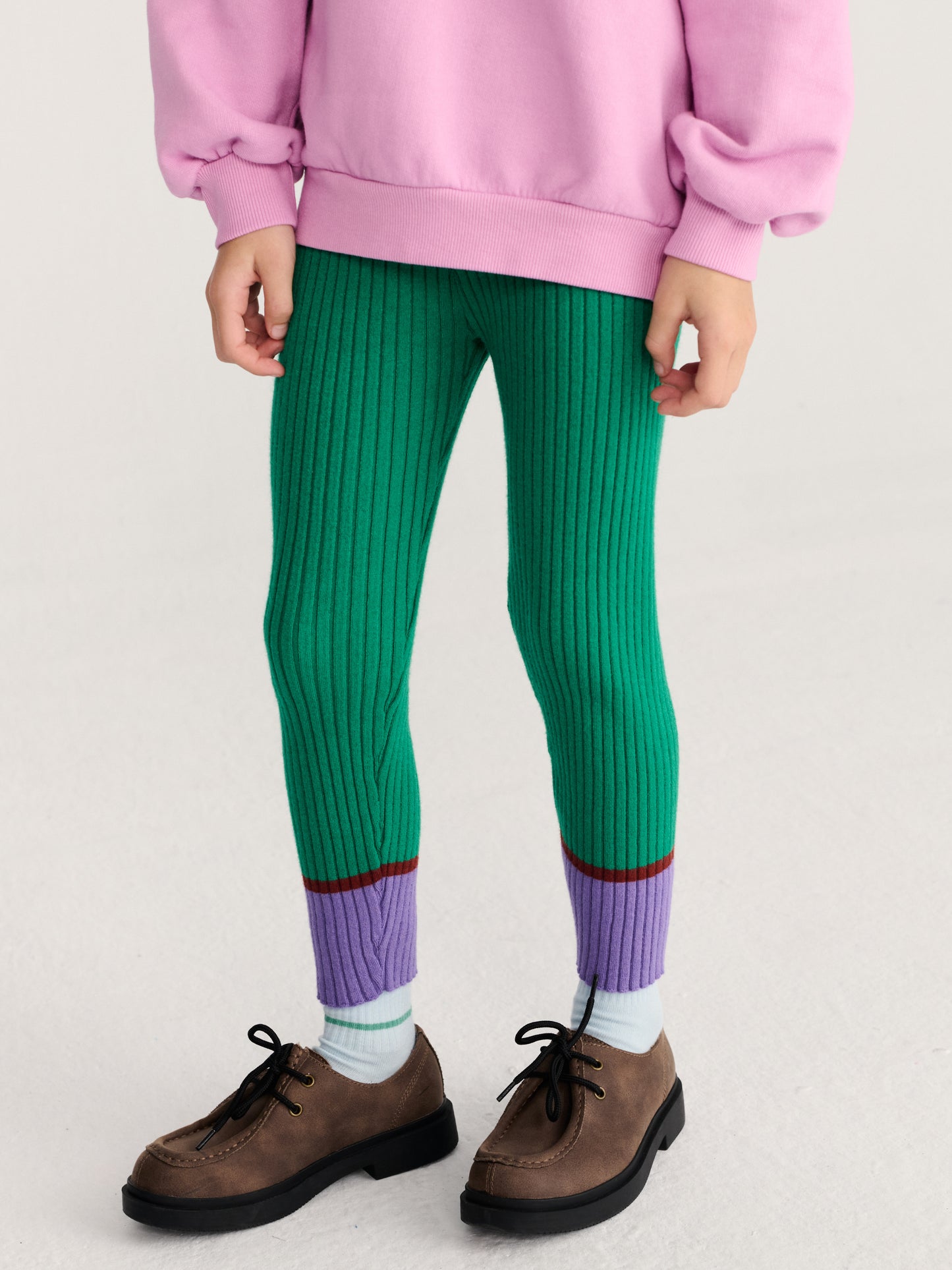 BC Knitted Leggings, Light Green