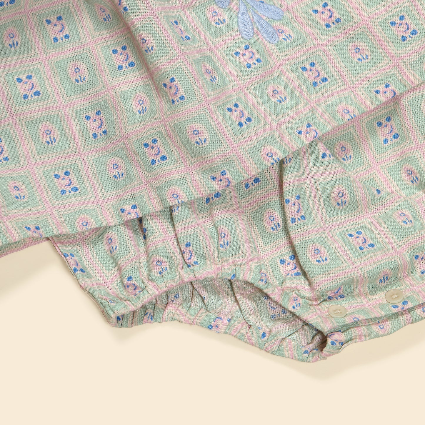 Baby Noemie Dress, Rosepanel Mint