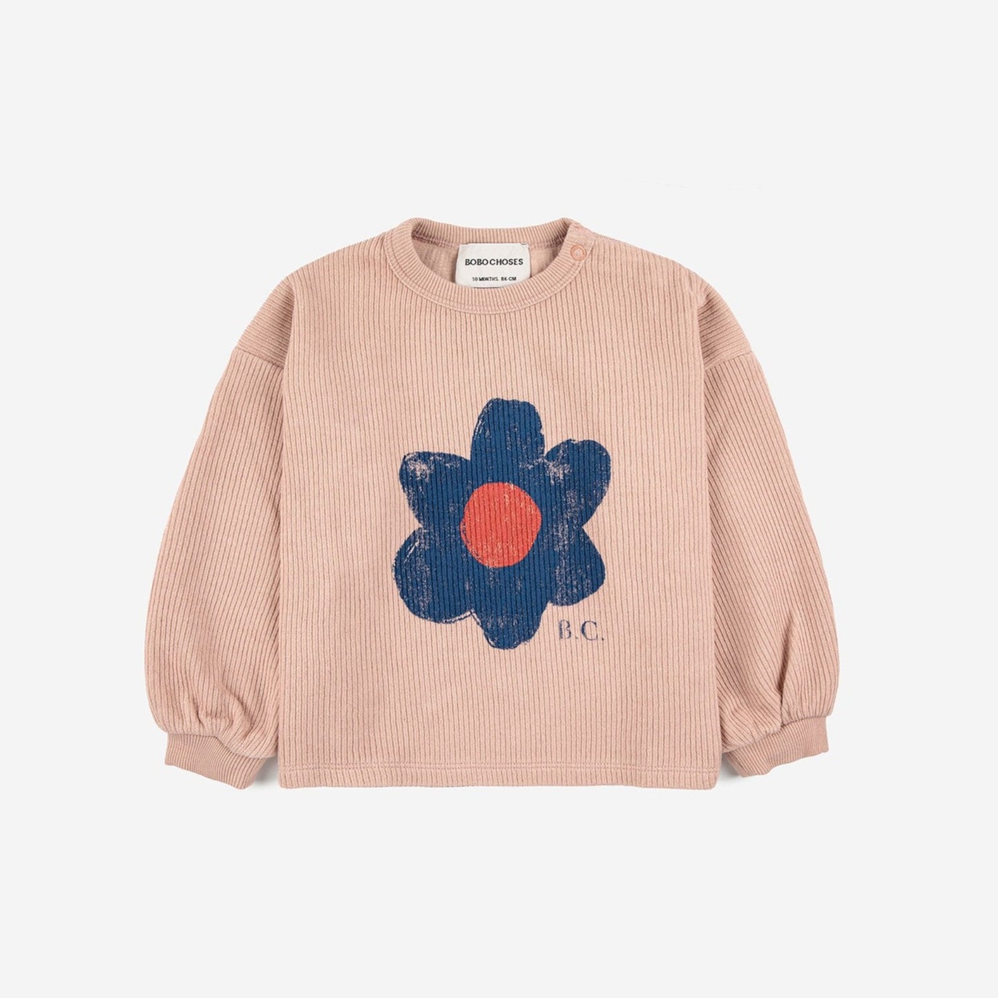 Baby Big Flower Puff Sleeve Sweatshirt