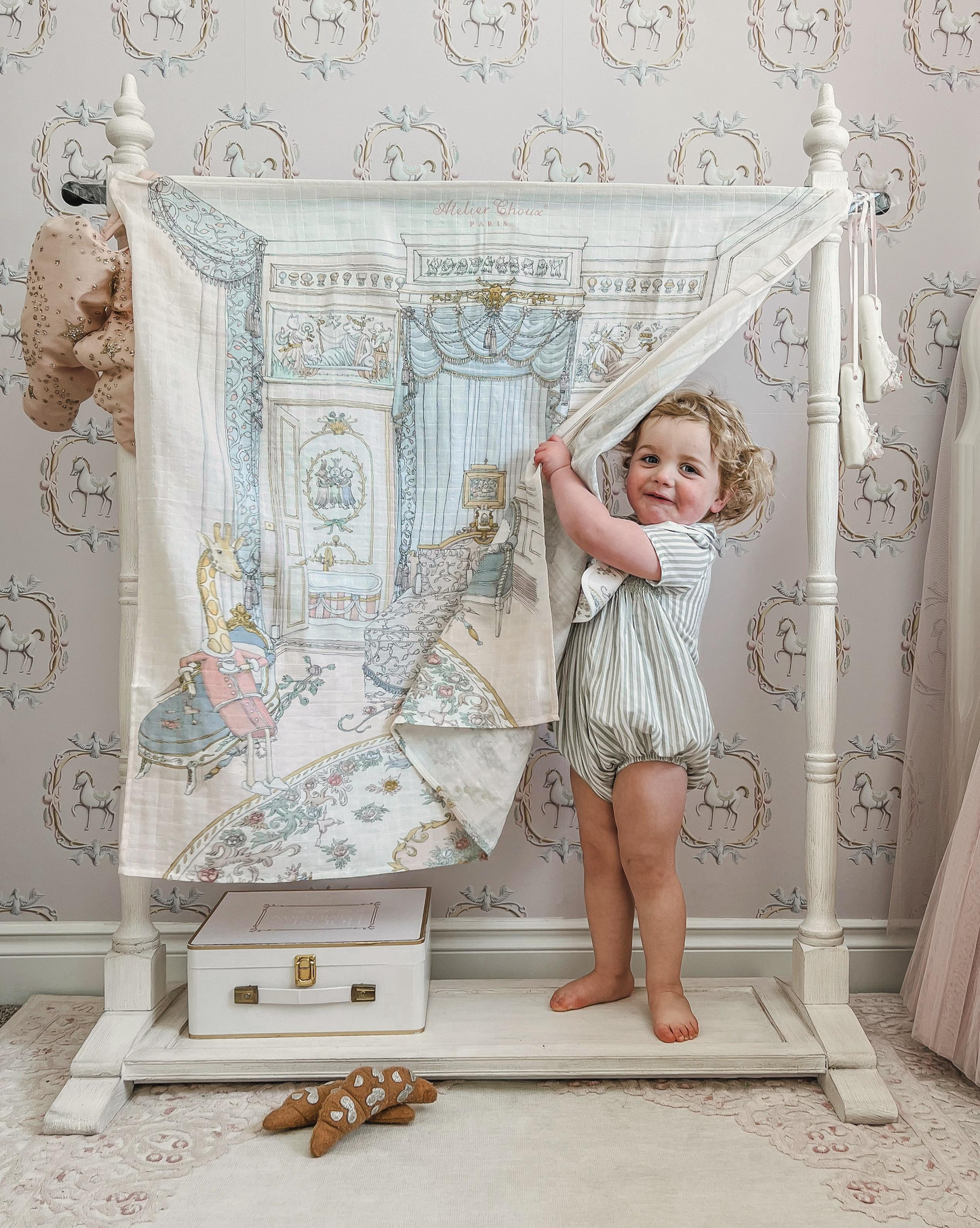 Atelier Choux Paris Organic Cotton Carrés, French Bedroom