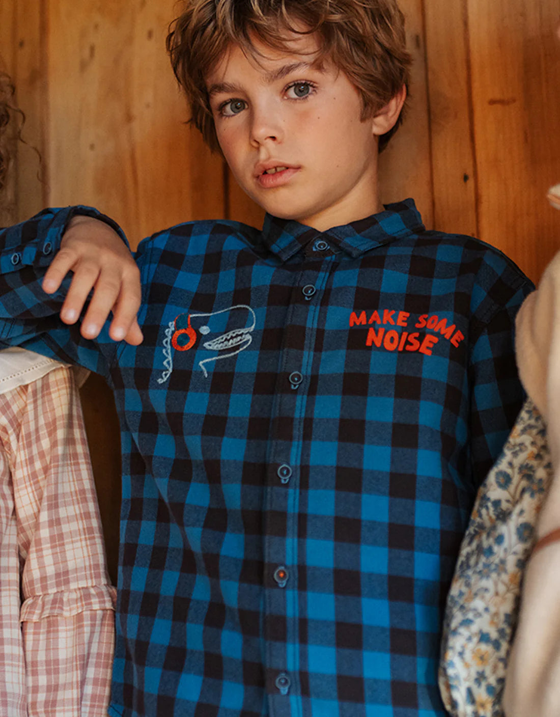 Boys Roman Long Sleeves Shirt, Blue
