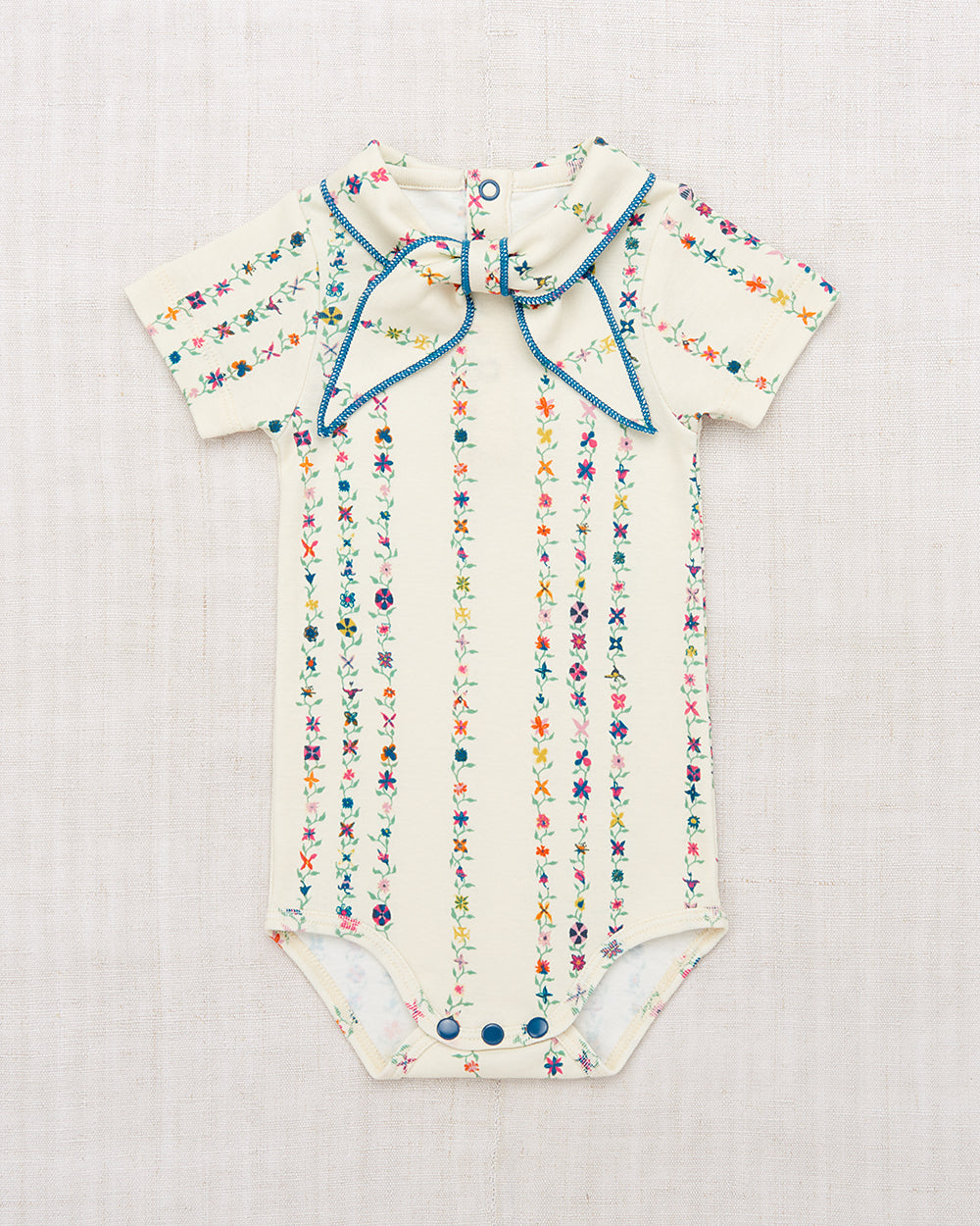 Short Sleeve Scout Onesie, String Little Botanica