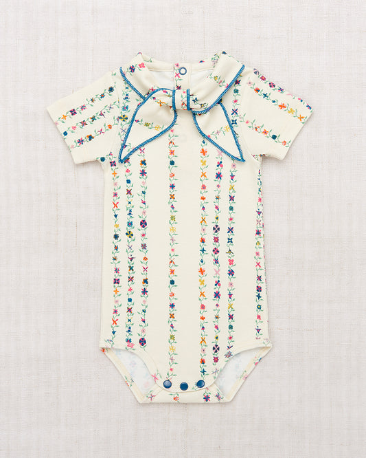 Short Sleeve Scout Onesie, String Little Botanica
