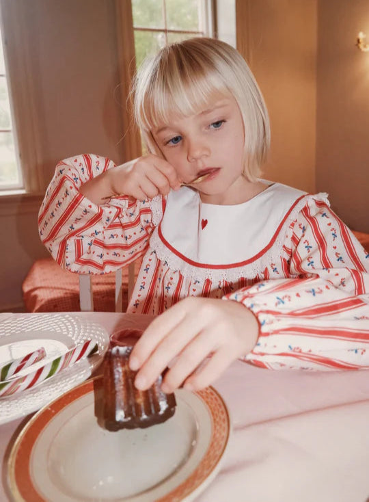 Noelle Dress, Holiday Stripe