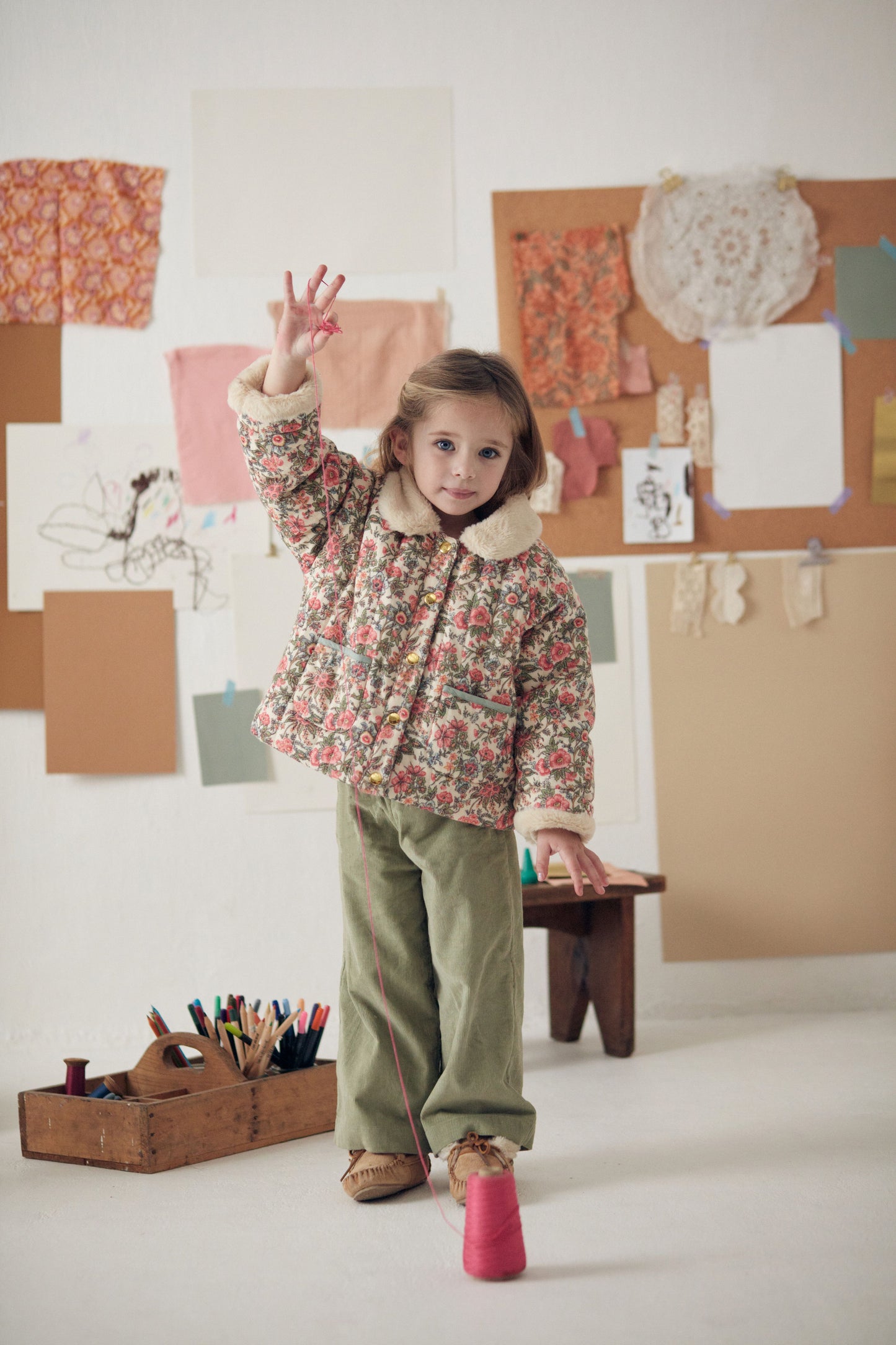 Jasmina Jacket, Ivory Ench Fields