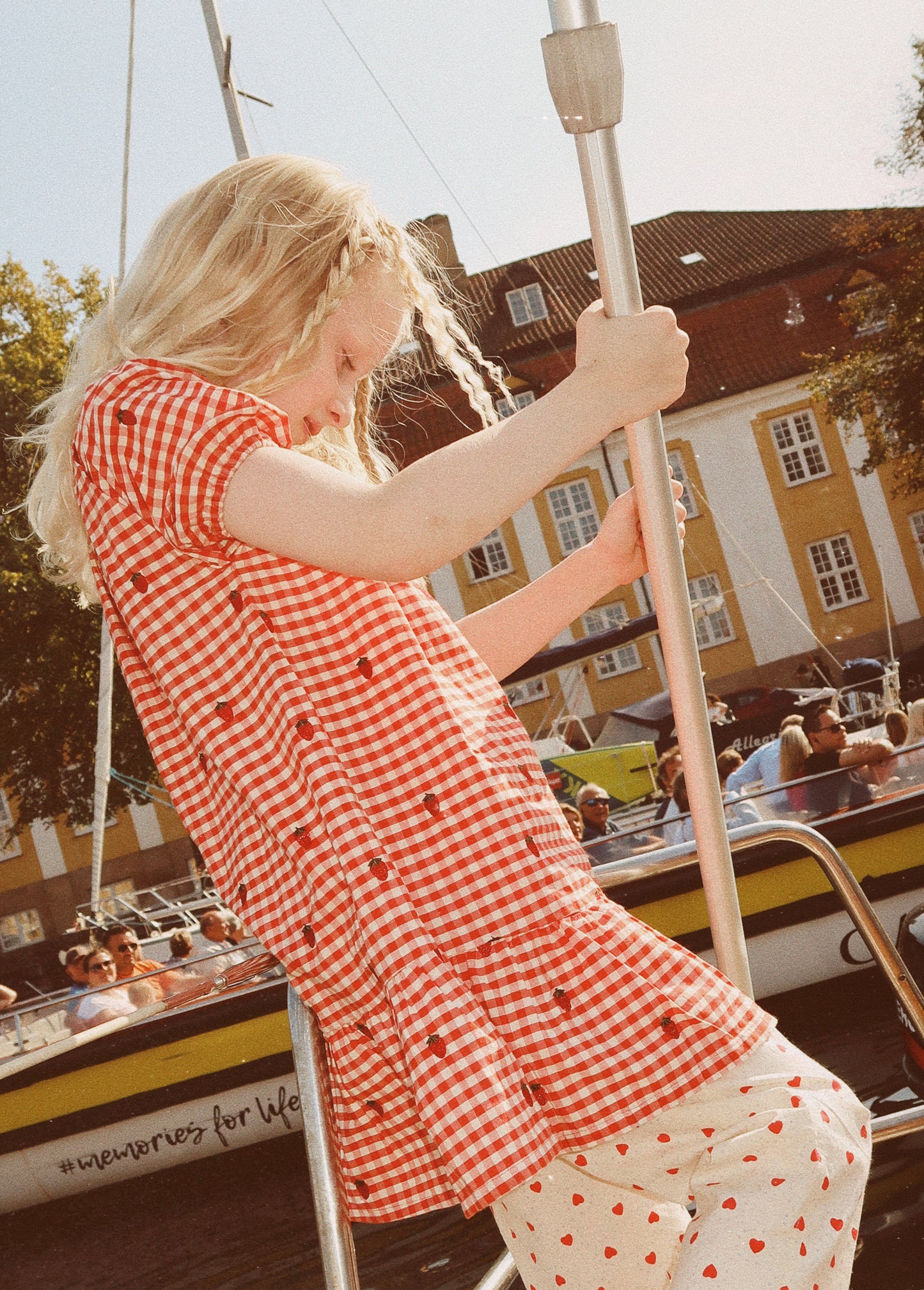 Molly Dress, Berry Gingham