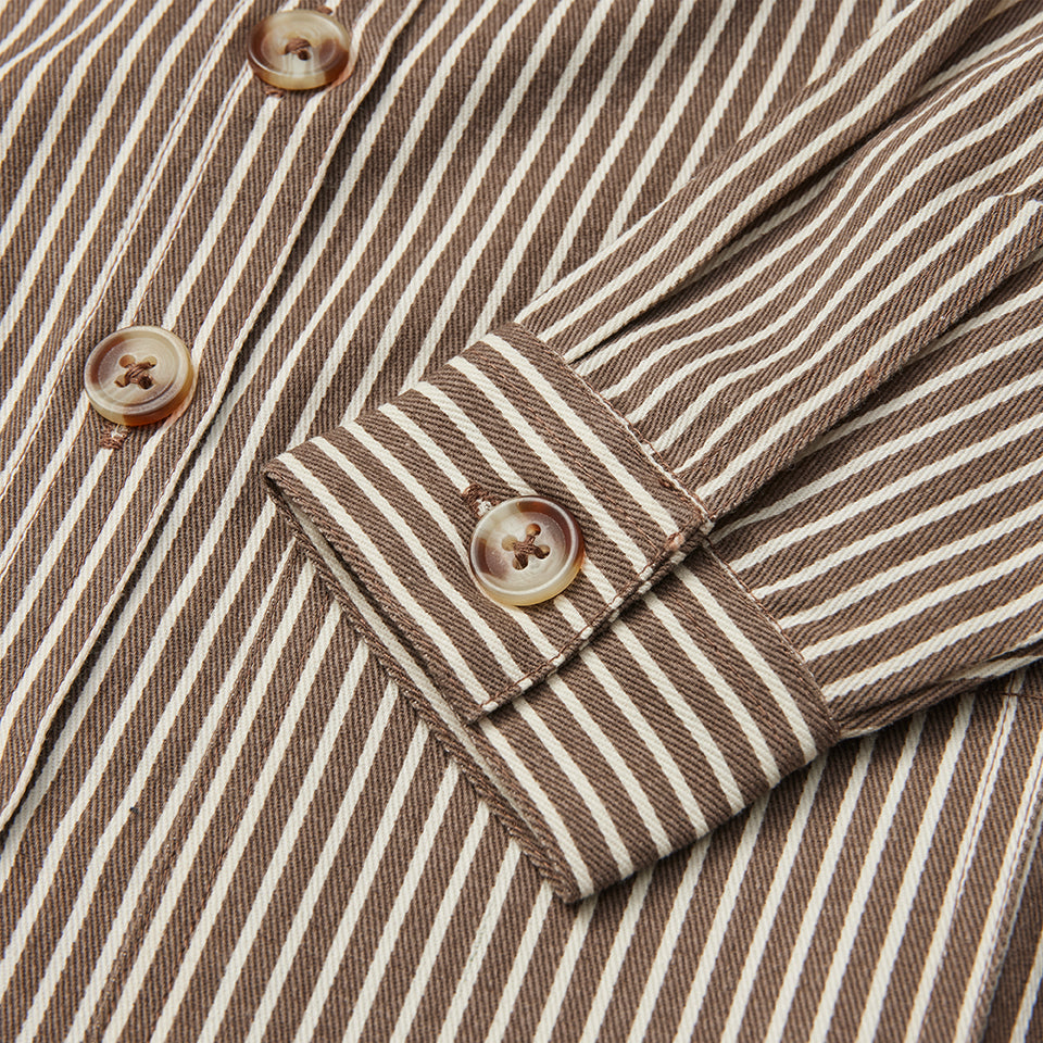 Bob Overshirt, Roast Brown Stripe