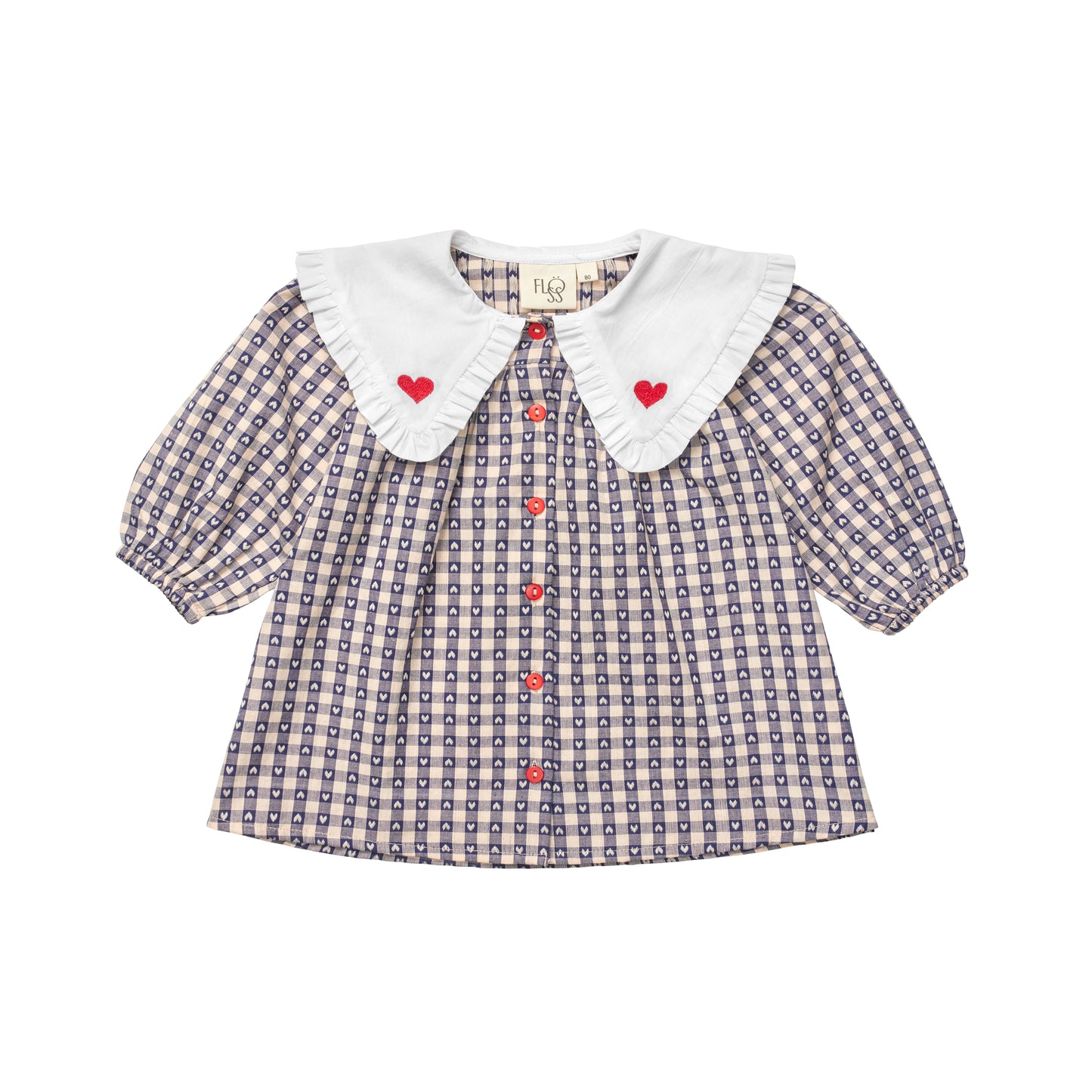 Selma Dress, Indigo Heart