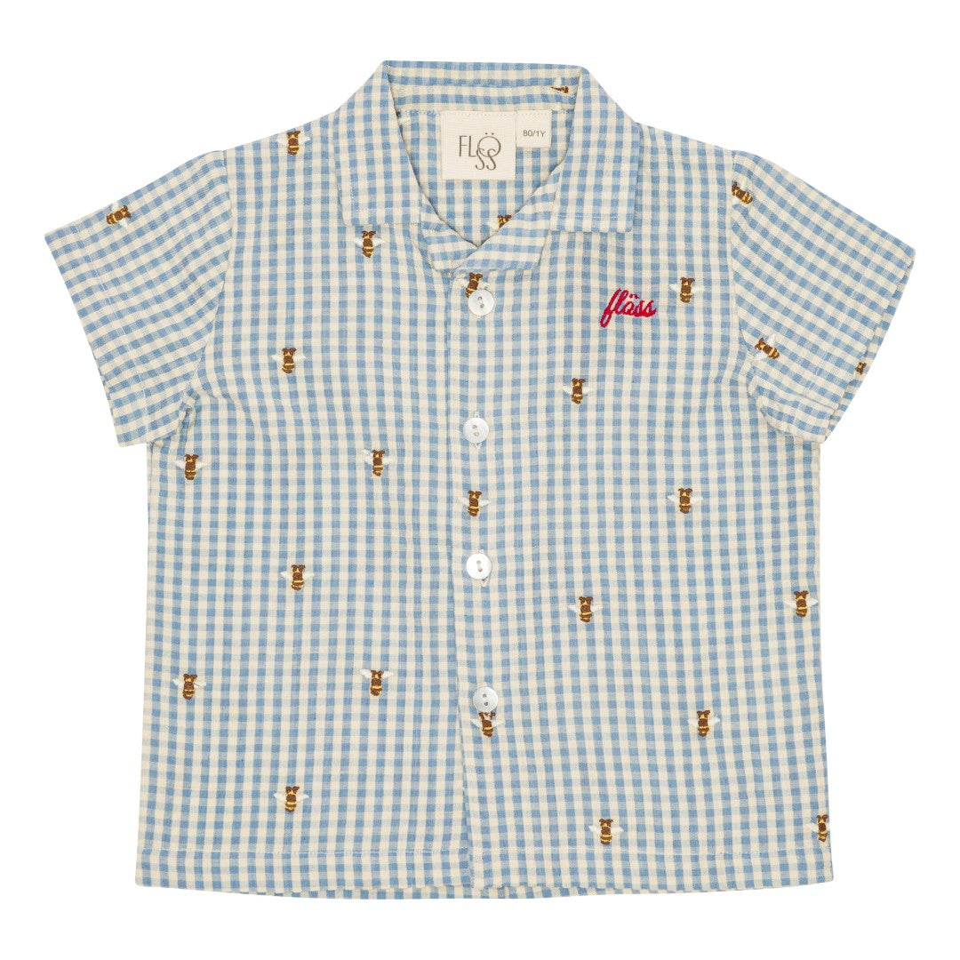 Oliver SS Shirt, Bee Gingham