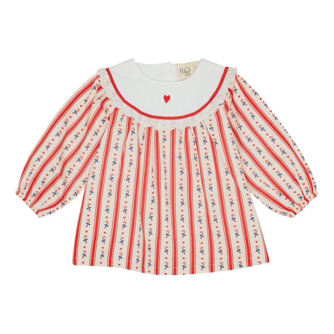 Noelle Dress, Holiday Stripe
