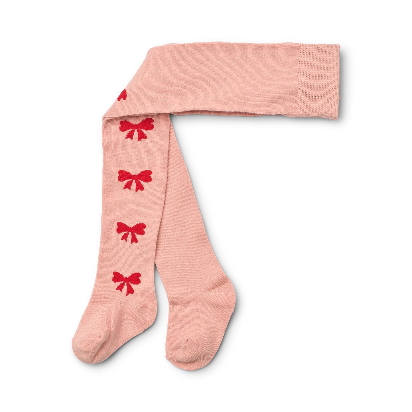 Vera Tights, Warm Pink Bow