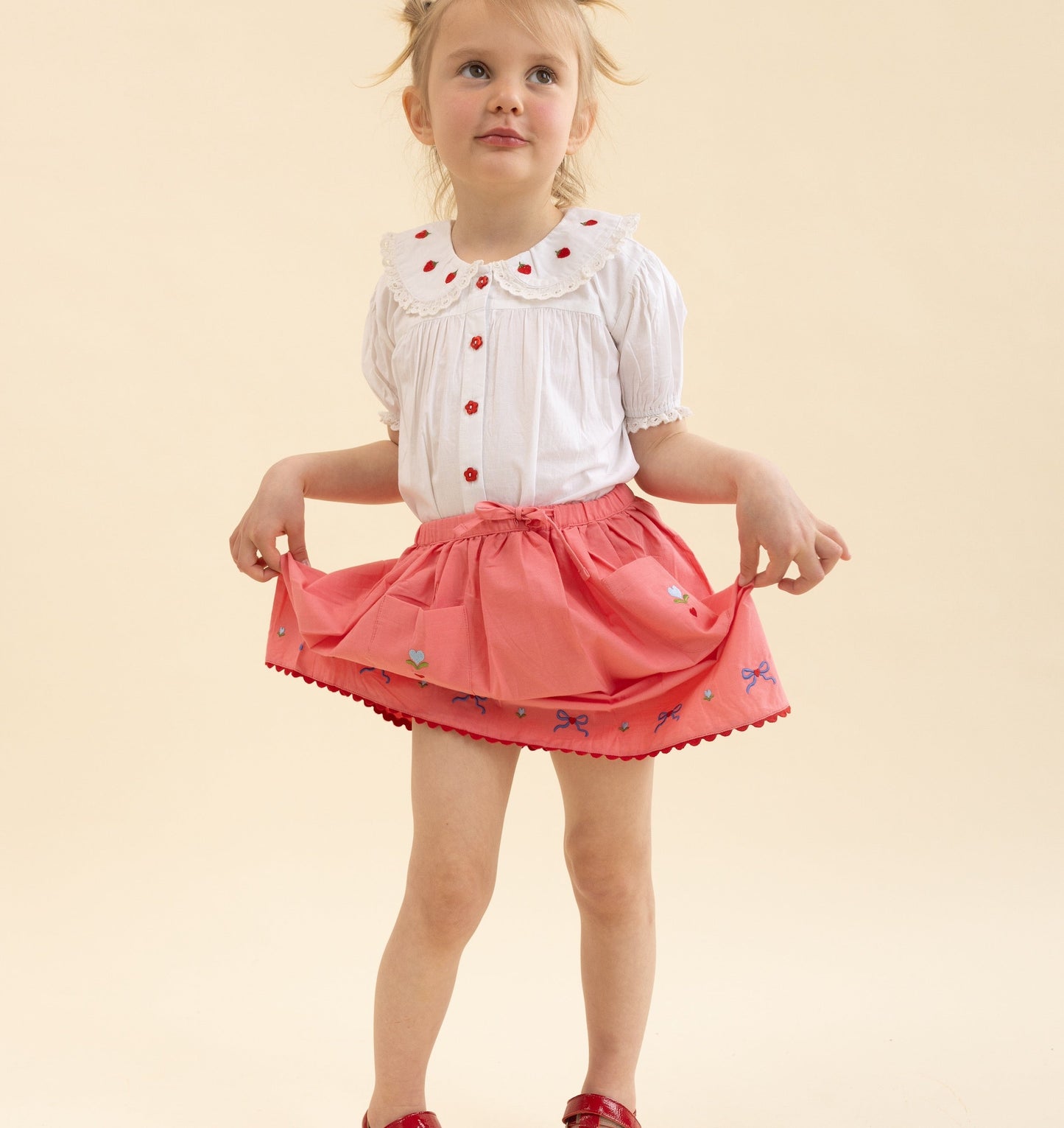 Rosa Skirt, Dark Rose