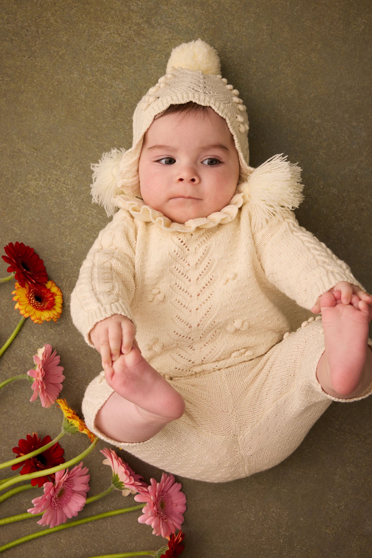 Beanie Isolina, Cream