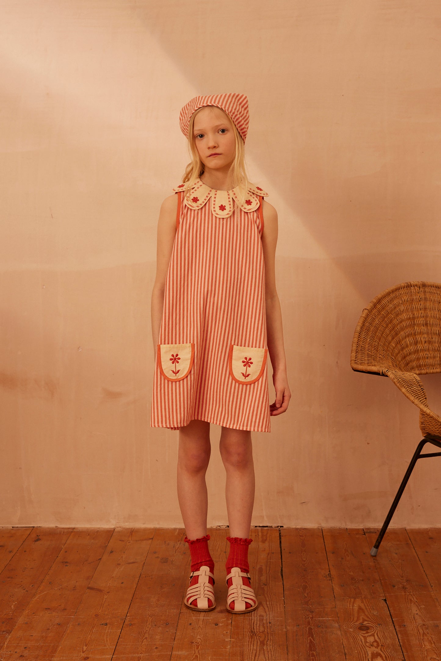 Flora Dress, Mayols Stripe