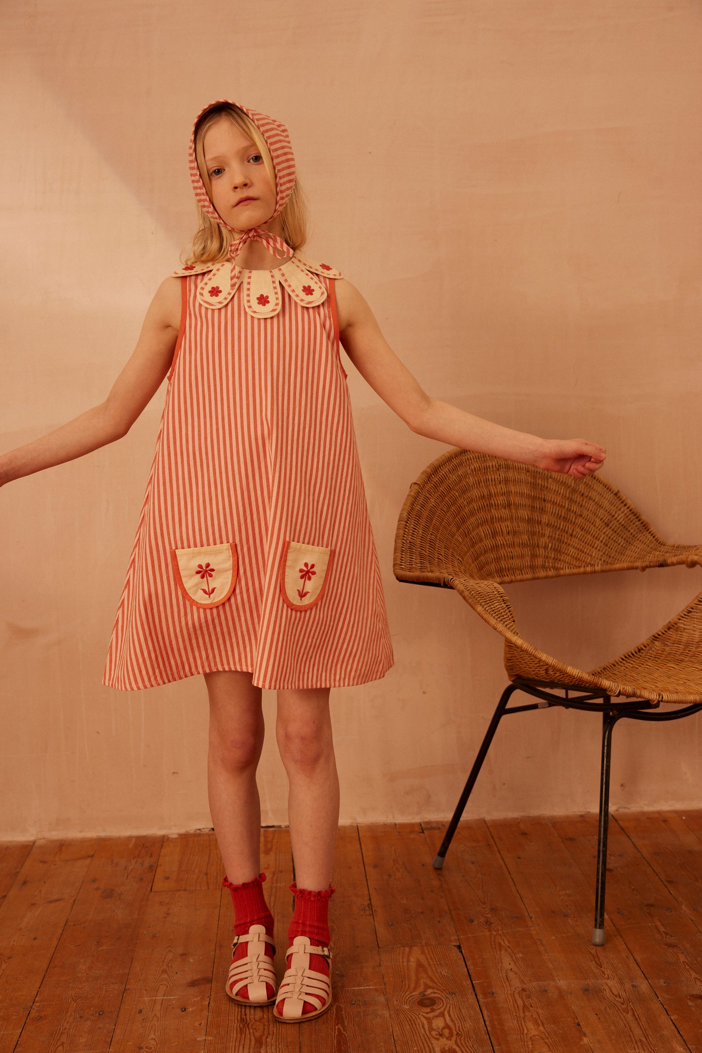 Flora Dress, Mayols Stripe