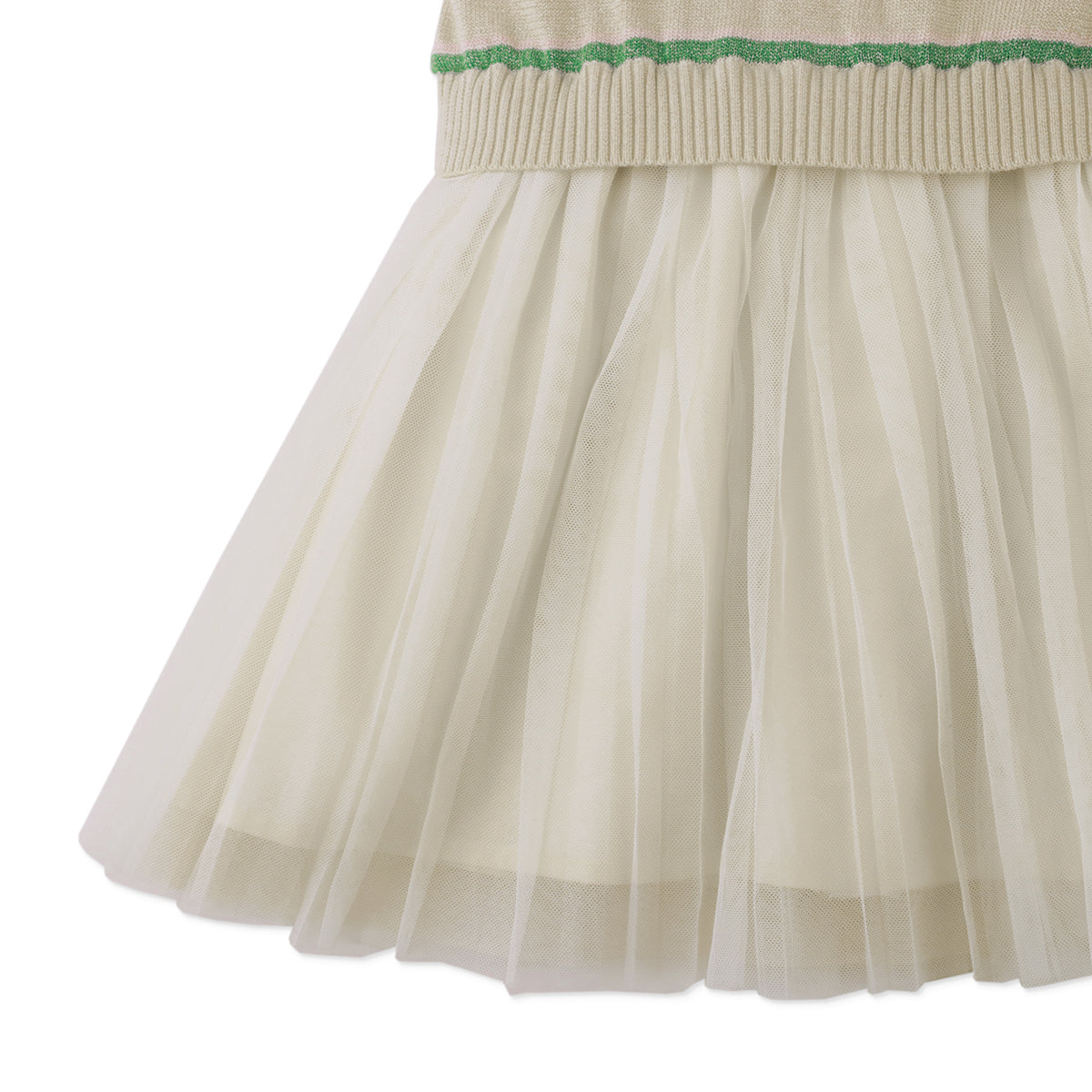 Clara Sleeveless Top Beige with Neck Ties & Pleated, Off White