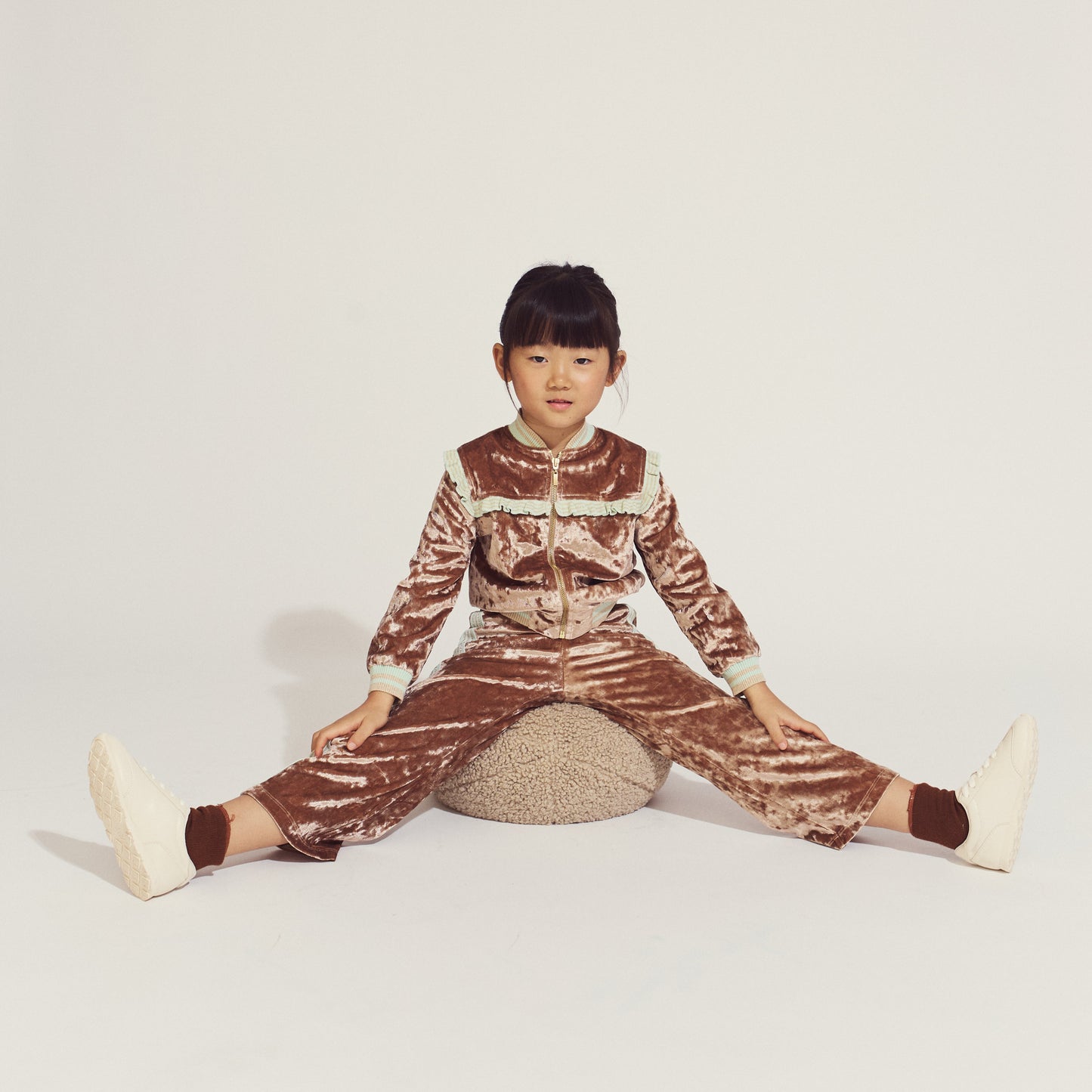 Girls Thelma Track Pants, Brown