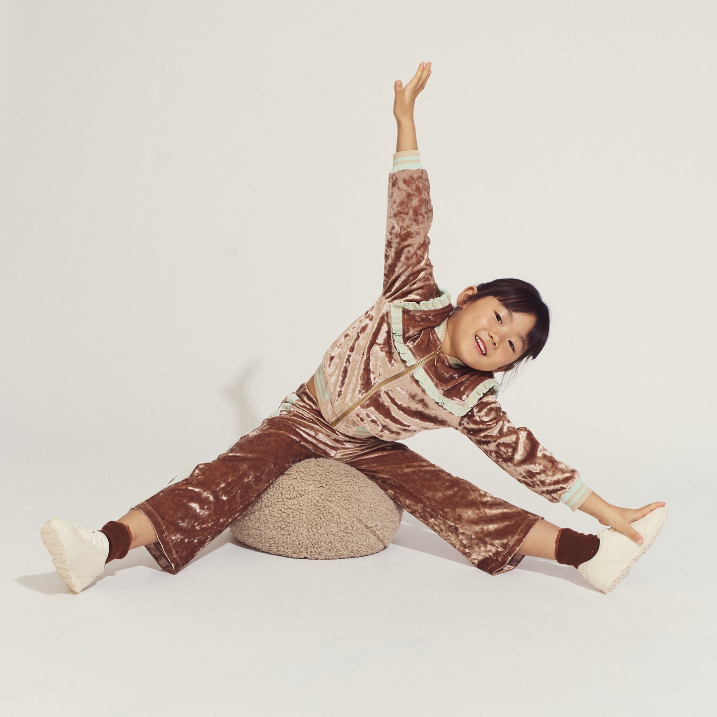 Girls Thelma Track Pants, Brown