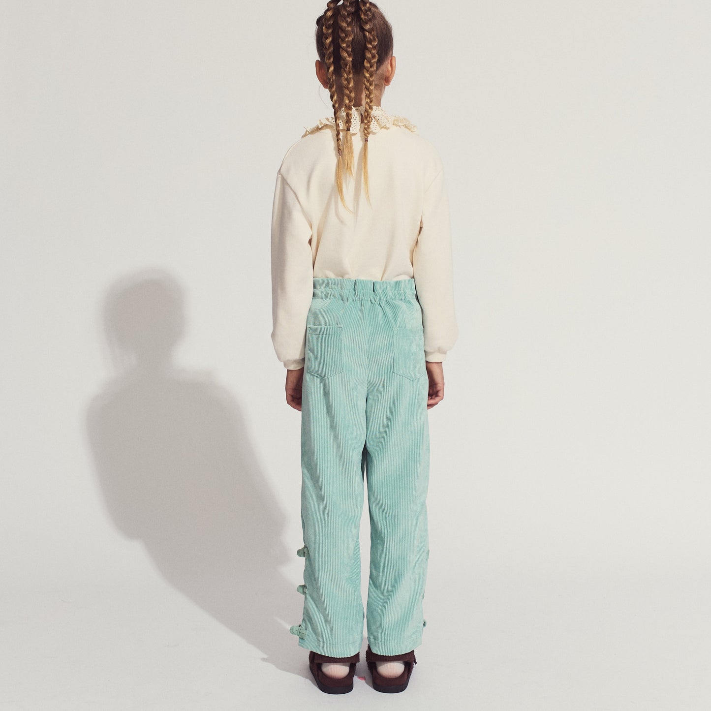 Girls Arielle Straight Fit Pants, Green