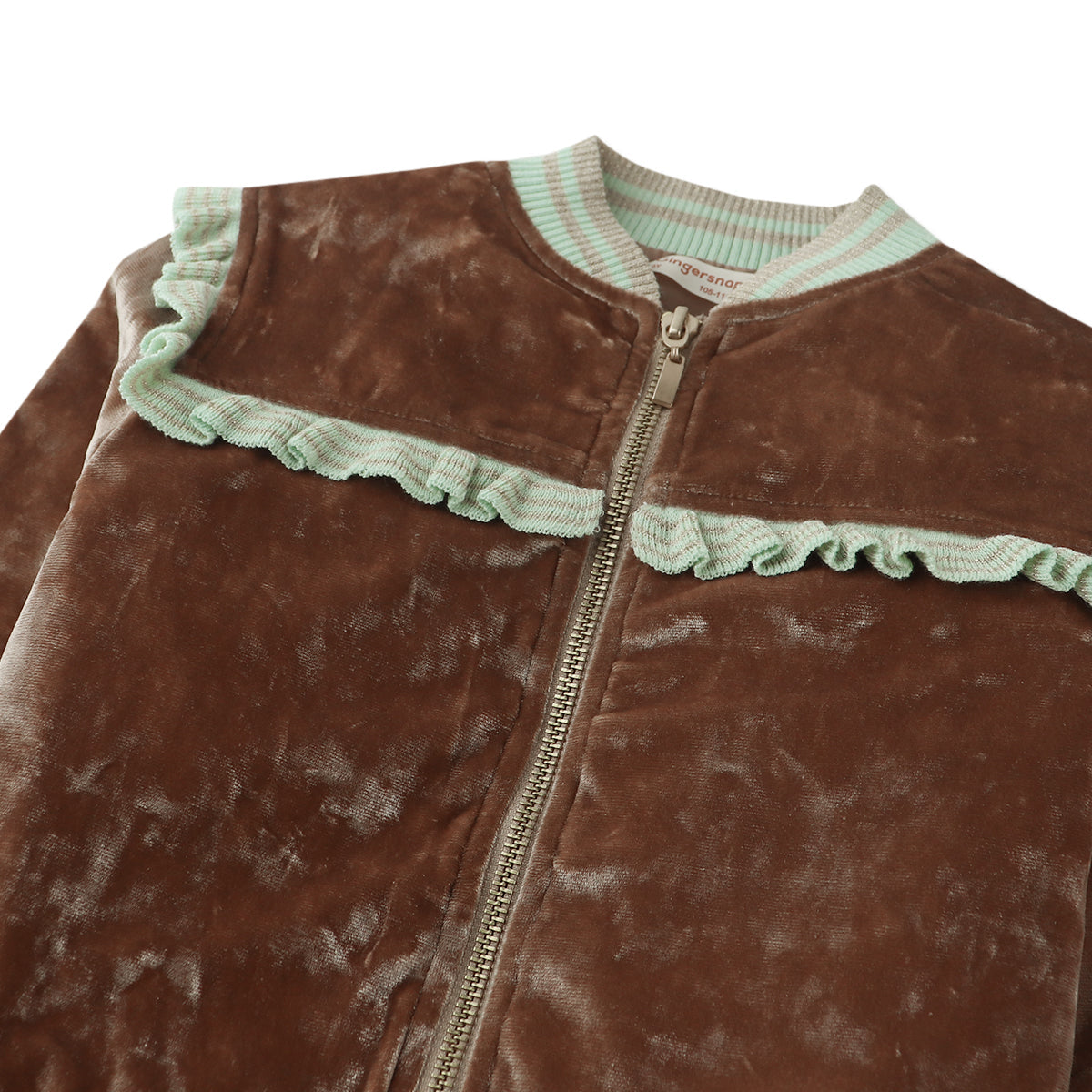 Girls Elsa Baseball Jacket, Brown