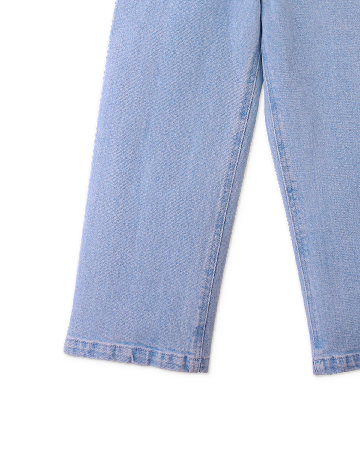 Girls Esme Denim Pants with Bird Patch Pocket, Blue