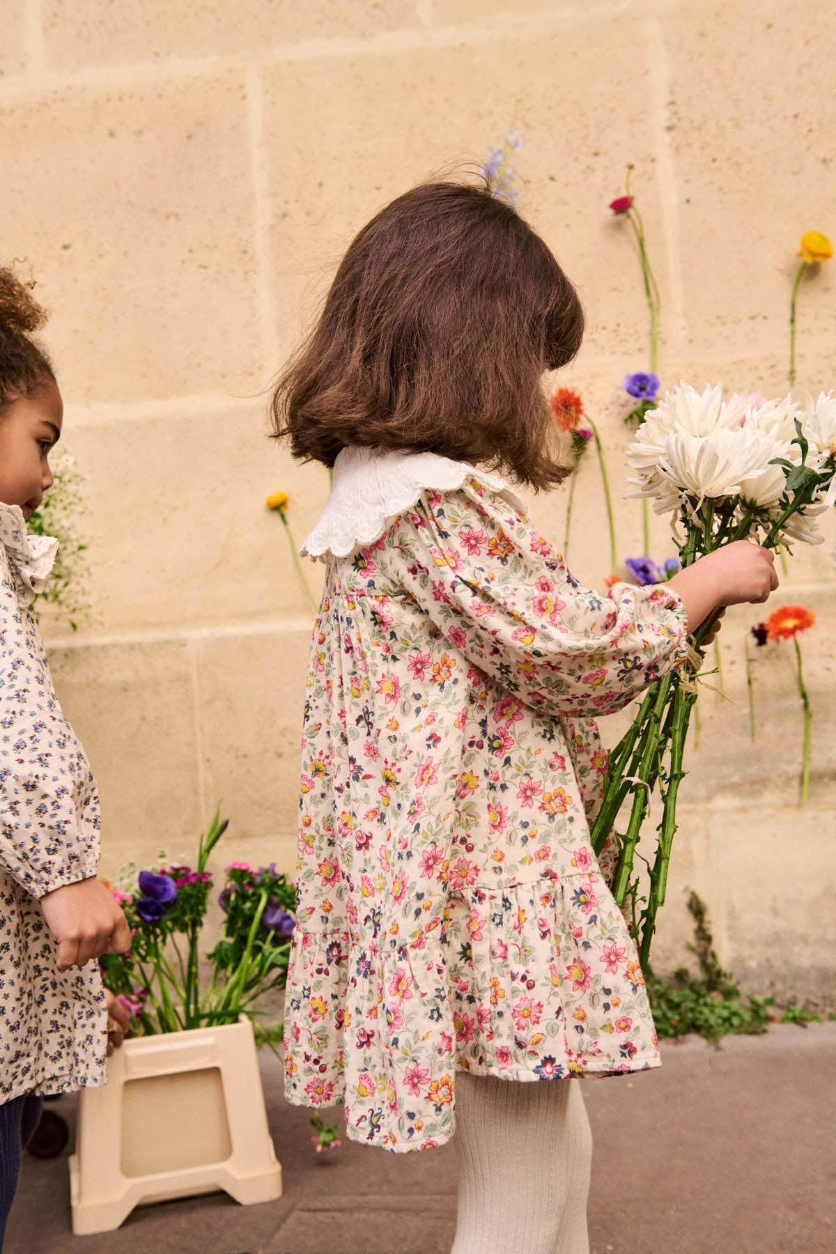 Dress Heidi, Cream Wild Flowers