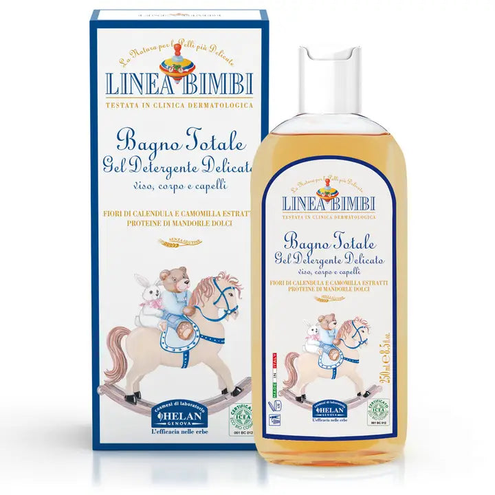 Linea Bimbi Baby Shampoo and Bath Gel, Gluten Free Vegan