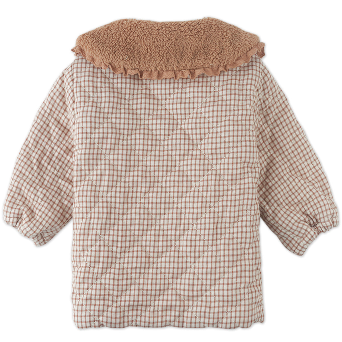 Baby Girl Astrid Quilted Jacket, Brown
