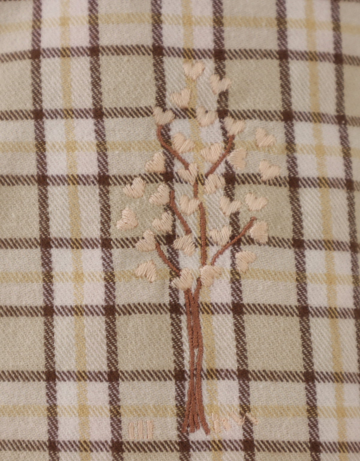 Baby Girl Keziah Trousers with Embroidery, Brown