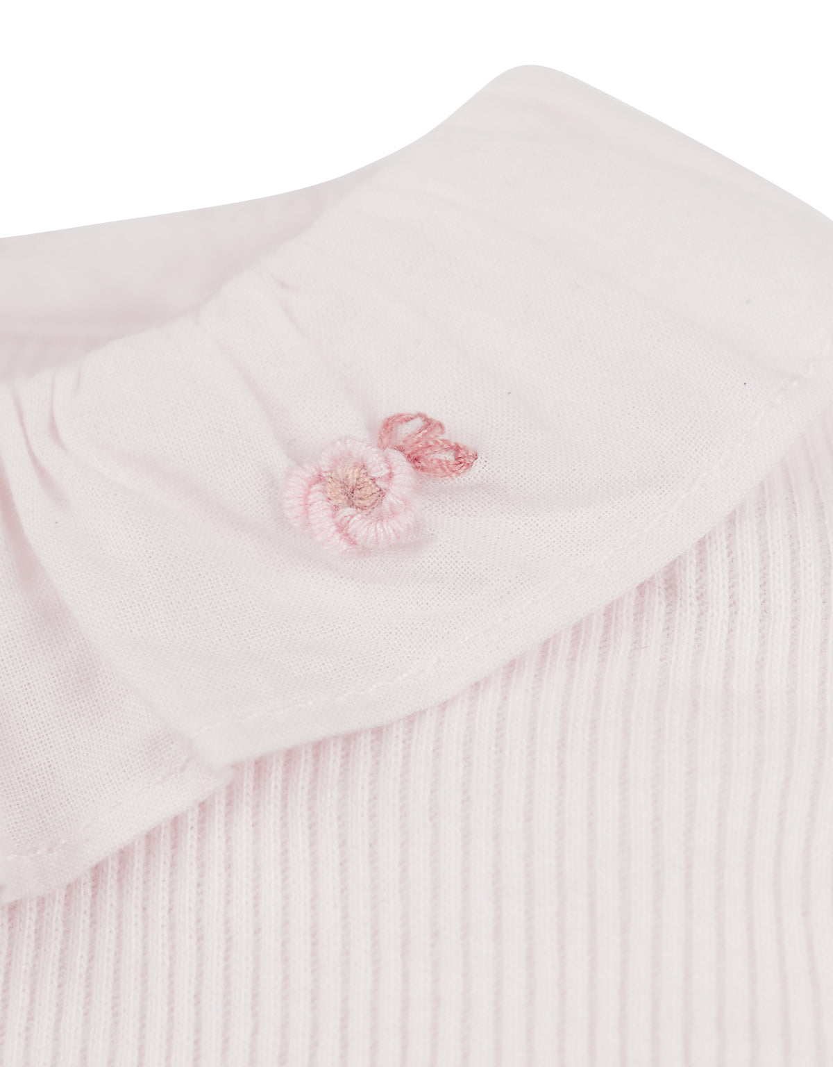Baby Girl Jane Long Sleeves Collared Tee, Pink