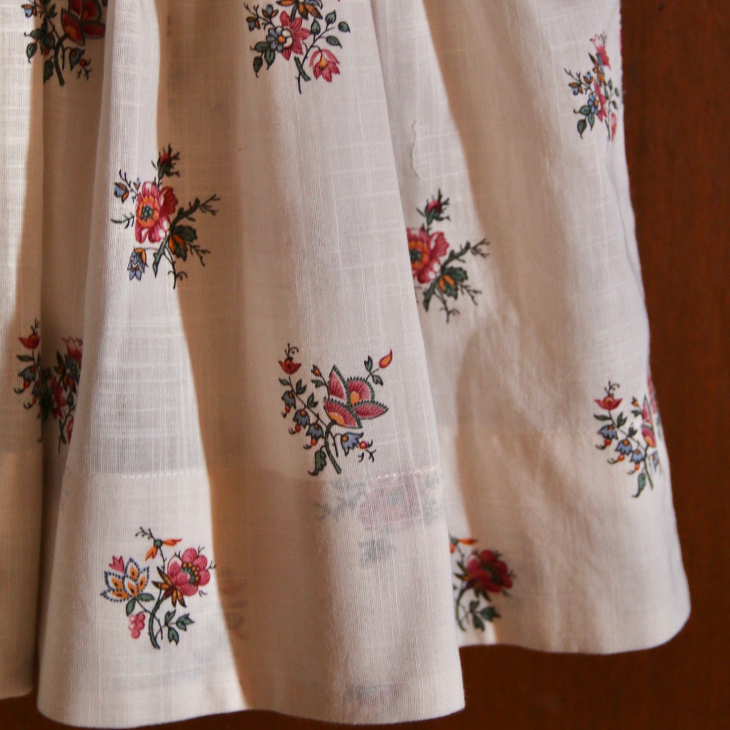 Handsmock Dress Garden Flowers Prints, Cotton Voile