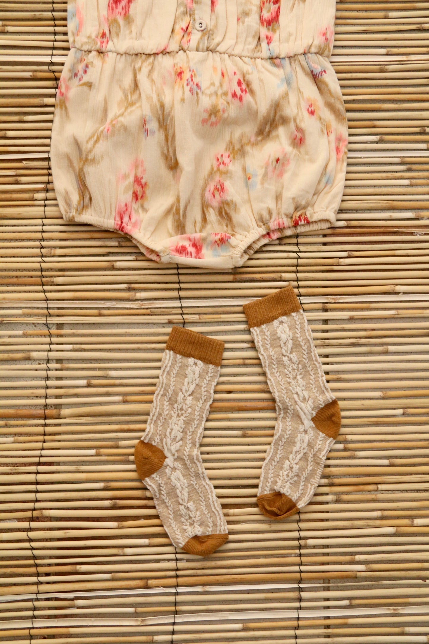 Romper with Scarf, Antoinette Print Crepe