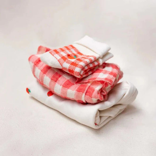 Baby Tomato Body and Vichy Accessories Set