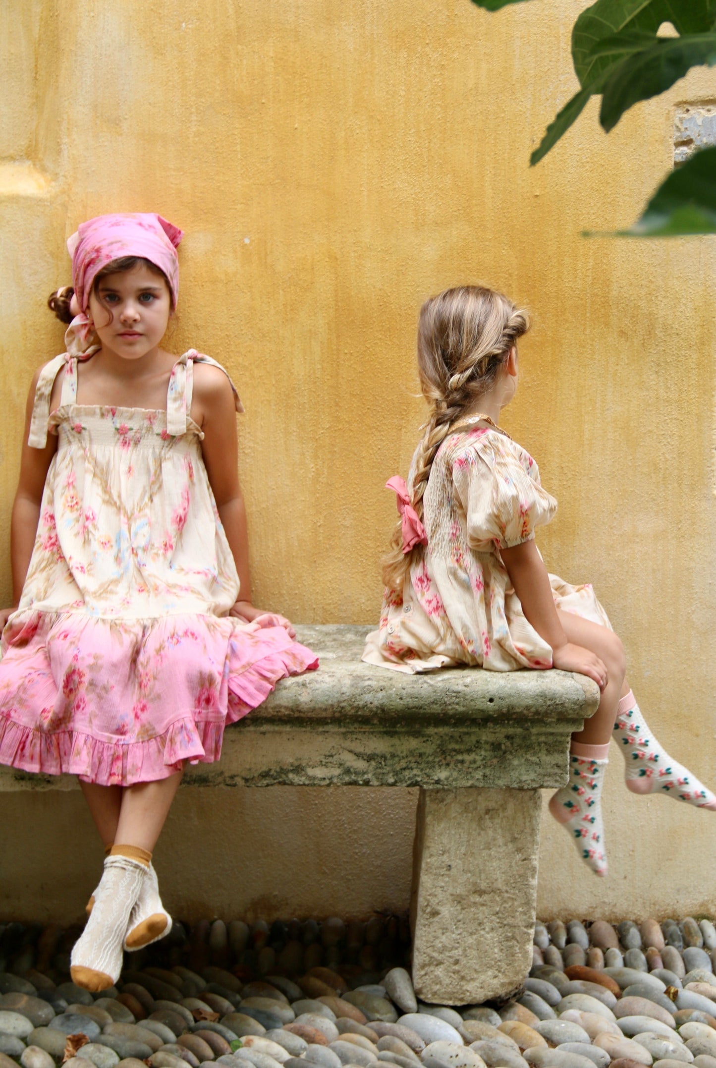 Skirt Dress with Scarf, Antoinette Print Crepe