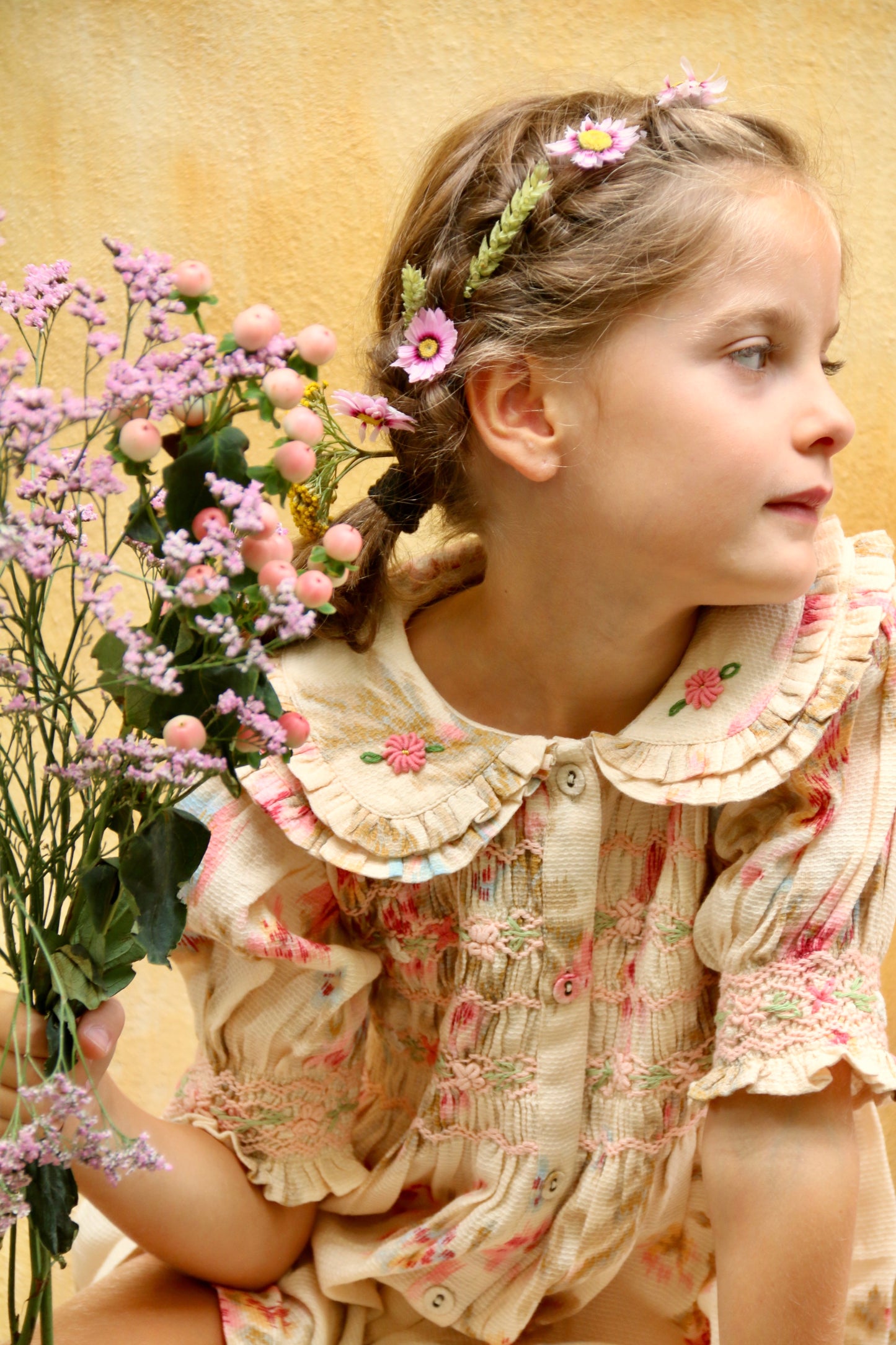 Romantic Dress, Antoinette Print Pique