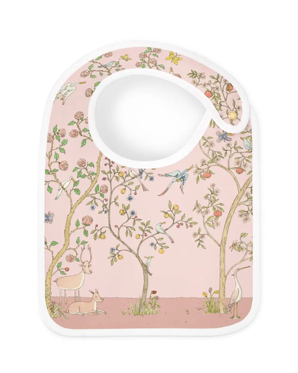 Atelier Choux Paris Organic Cotton Carrés & Bib Gift Set, In Bloom Pink