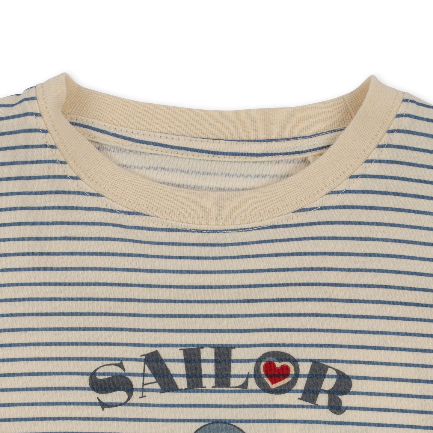 Famo Tee, Striped Blue