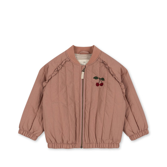 Juno Frill Bomber Jacket, Cameo Brown