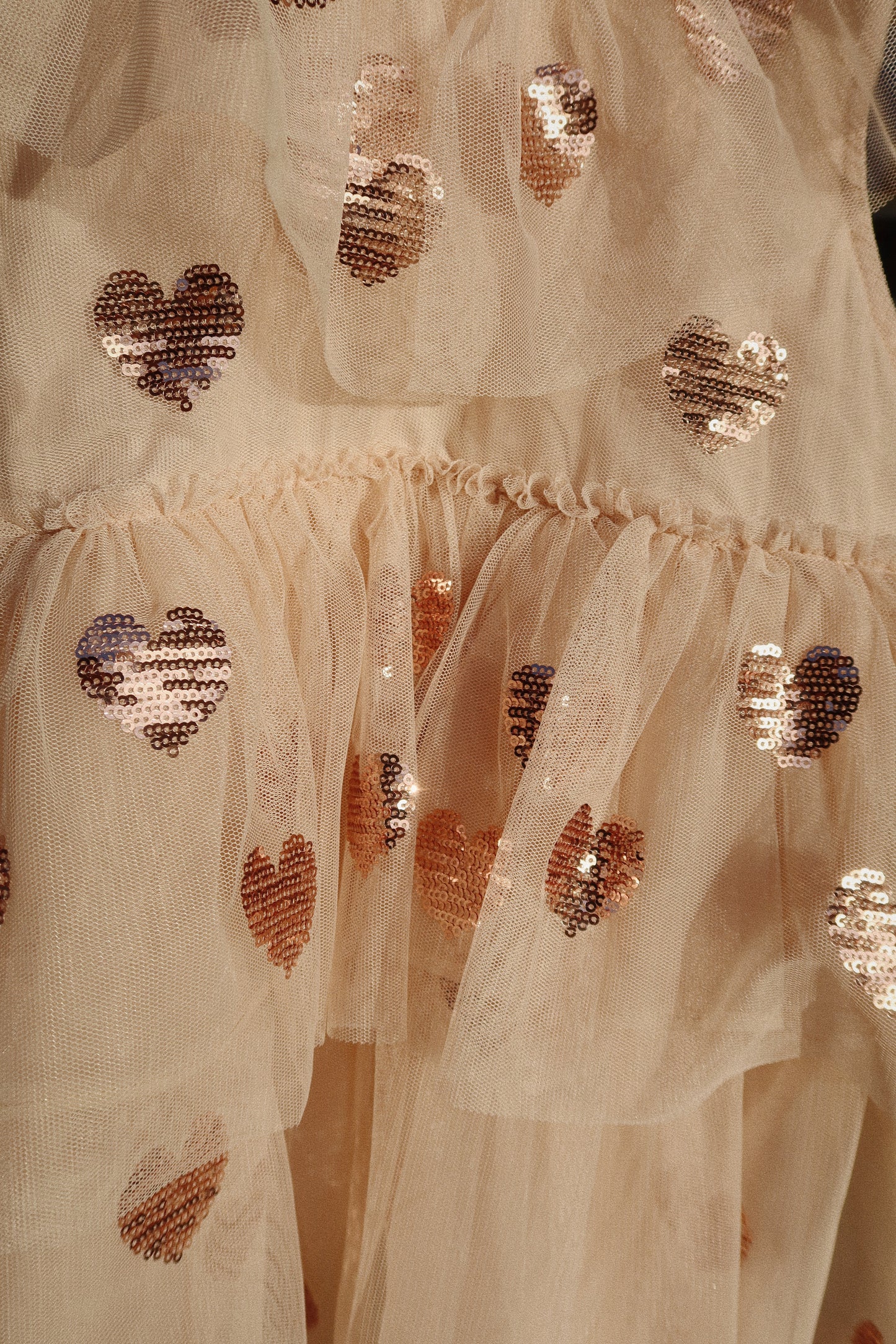 Yvonne Heart Sequins Dress, Coeur Sequins