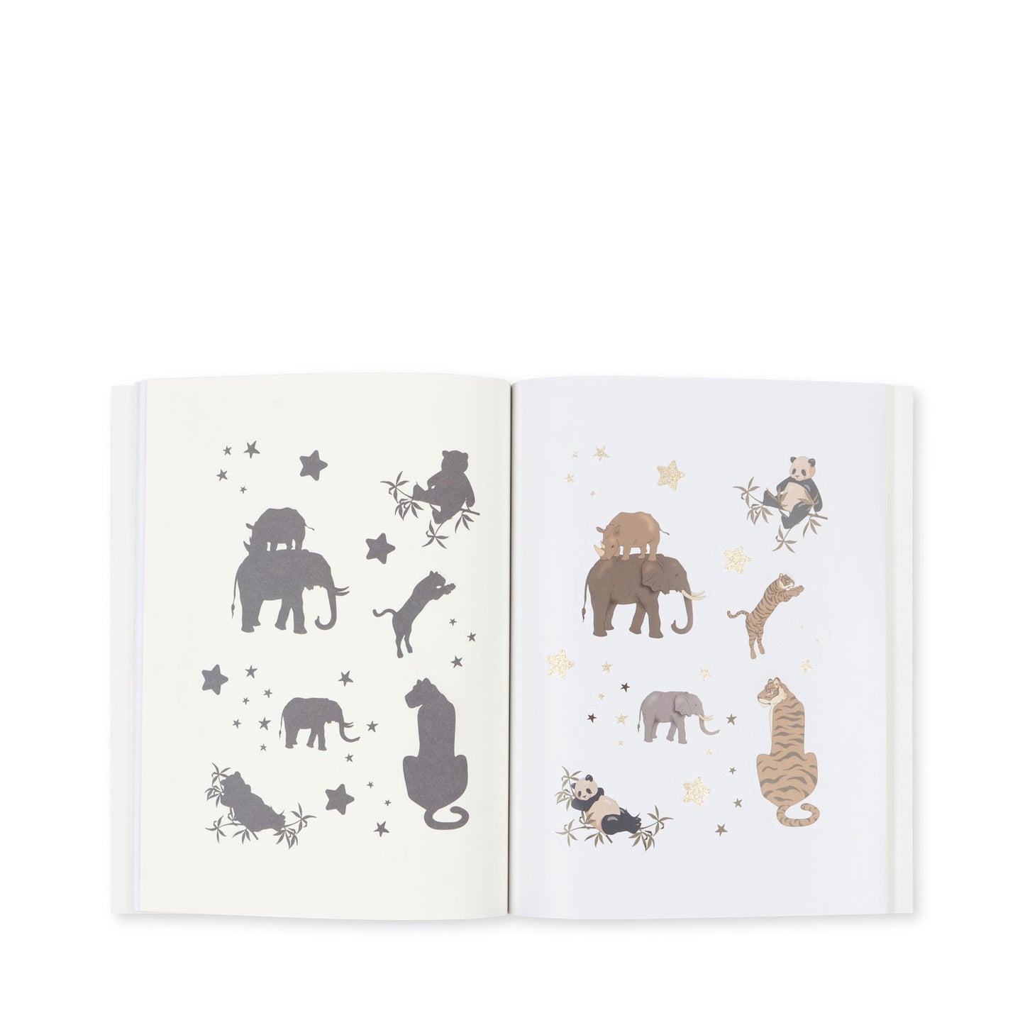 Activity Book with Color Pencils, Off White