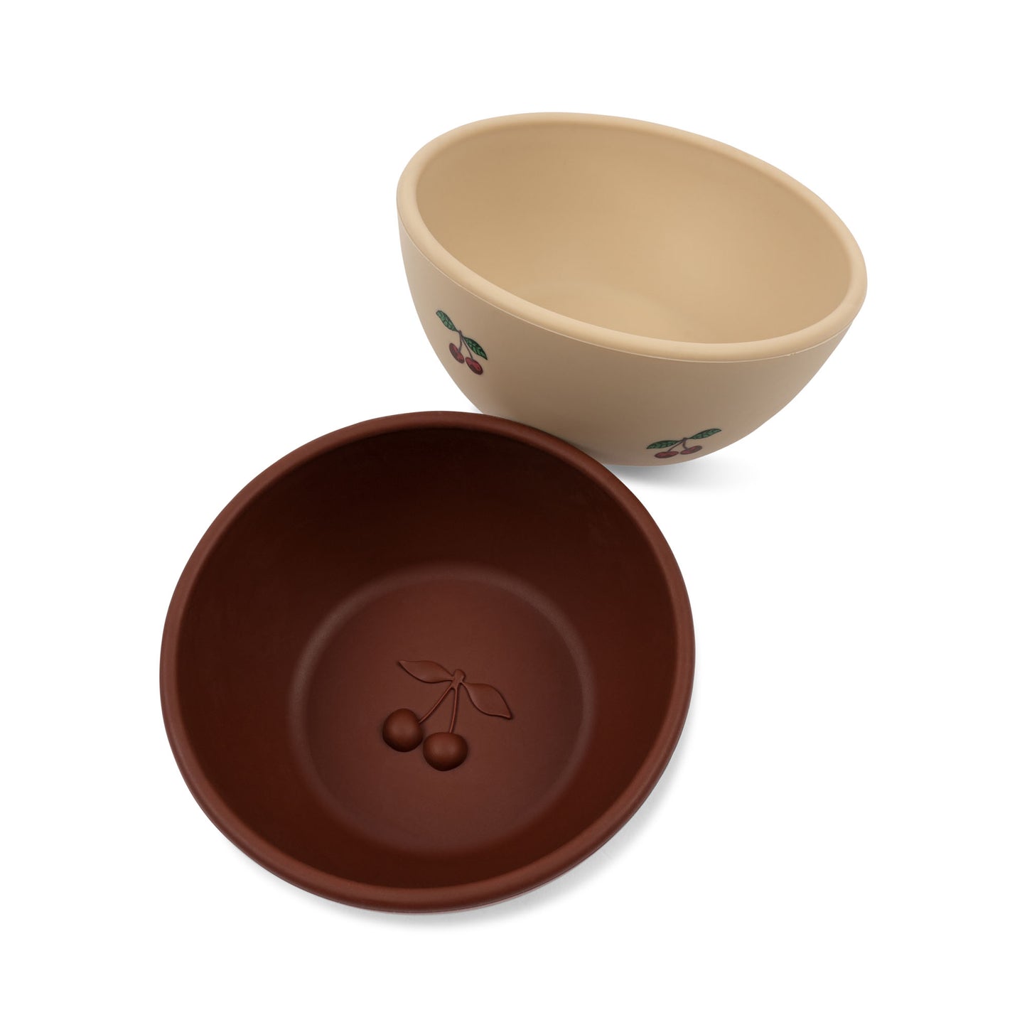 2 Pack Small Snack Bowls, Cherry/Mocca